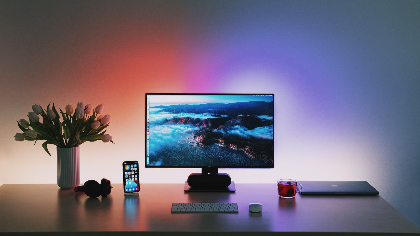 Hidden Under-Desk Wireless Charger